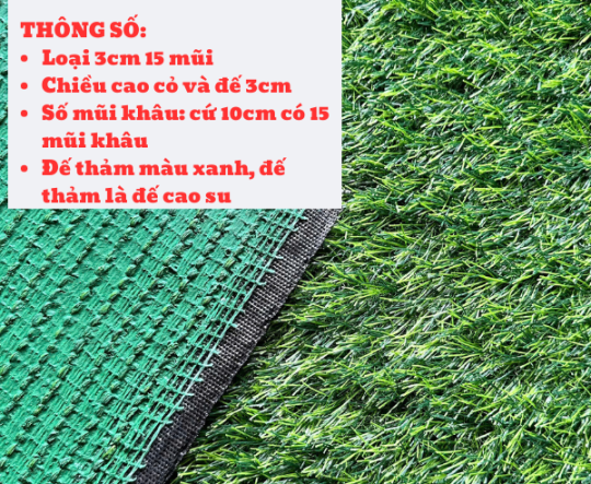 Mẫu 3cm - 15 Mũi Đế Đen