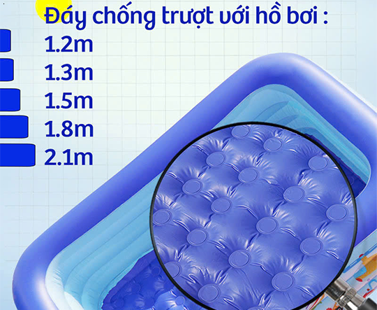 Mẫu 3m _ Bể Bơi _ Hồ Bơi - 3 Tầng TẶNG Bơm Hơi Cầm Tay
