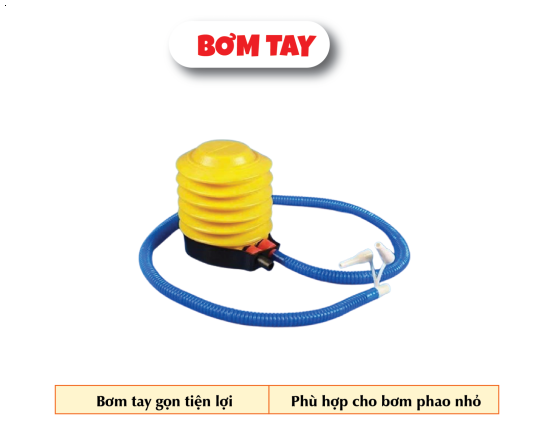 Bơm Hơi Cầm Tay - Dùng Cho Bể Bơi - Hồ Bơi