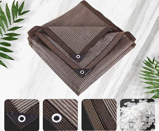 Khổ 2mx2m _ Lưới Che Nắng - Bạt Che Nắng Hàng Nhập Khẩu Cao Cấp Mila _ May Viền - Đóng Khoen _ Chắc Chắn