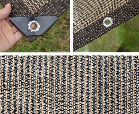 Khổ 4mx5m _ Lưới Che Nắng - Bạt Che Nắng Hàng Nhập Khẩu Cao Cấp Mila _ May Viền - Đóng Khoen _ Chắc Chắn