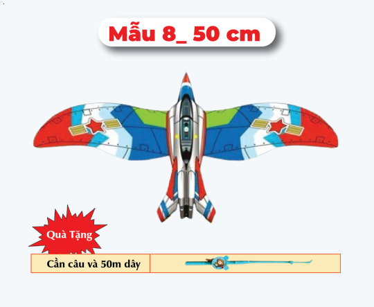 Mẫu 8 _ Diều 3D Mini 50cm - Tặng Tay Cầm và 50m Dây
