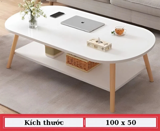 Bàn Trà Chân Gỗ Tự Nhiên