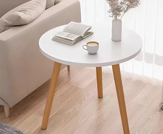 Bàn Tròn Gỗ Ép Lắp Ráp