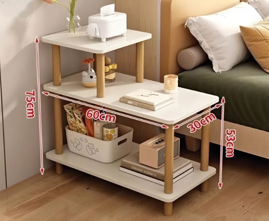 Bàn 3 Tầng Khung Gỗ Lắp Ráp