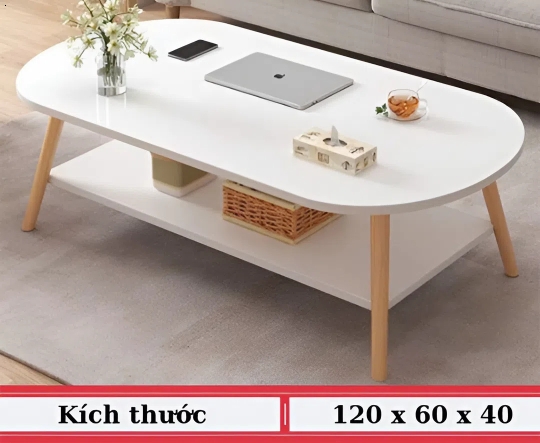 Bàn Trà Chân Gỗ Tự Nhiên