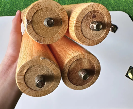Bàn Máy Tính Chân Gỗ Tự Nhiên