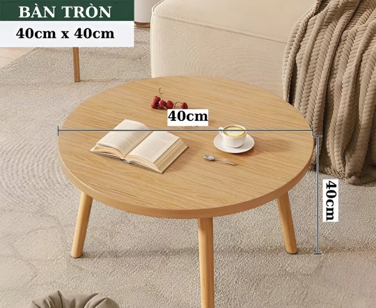 Bàn Tròn Gỗ Ép Lắp Ráp