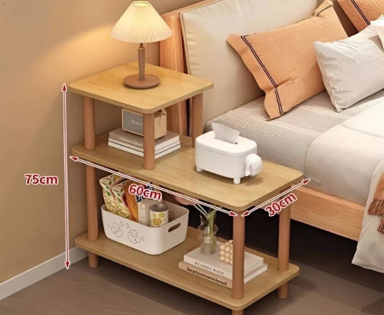 Bàn 3 Tầng Khung Gỗ Lắp Ráp