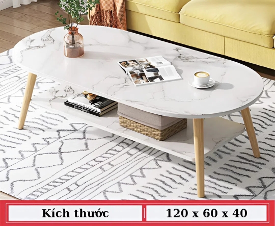 Bàn Trà Chân Gỗ Tự Nhiên