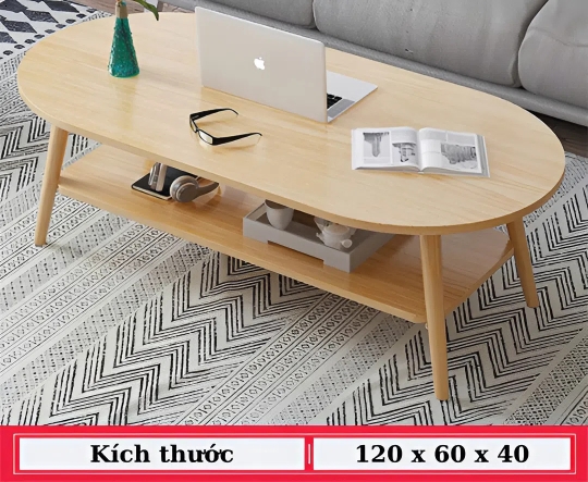 Bàn Trà Chân Gỗ Tự Nhiên